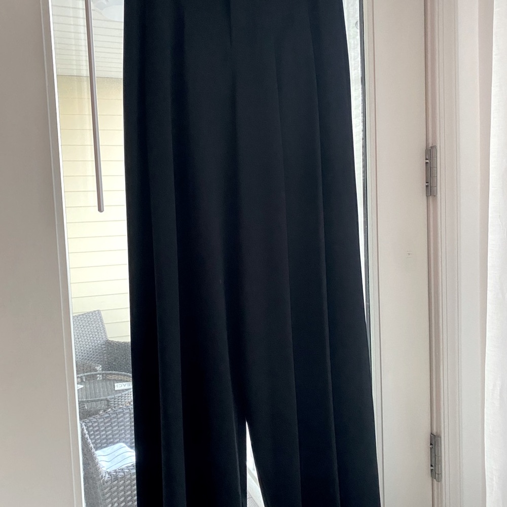 High waisted flowing pants